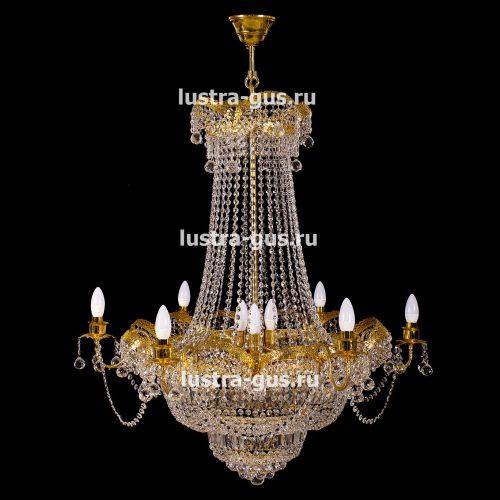 Люстра Султан золото № 18 в Сочи Гусь Хрустальный