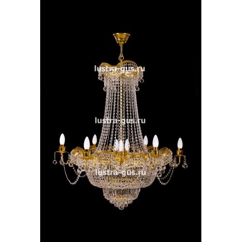 Люстра Султан золото № 18 в Сочи Гусь Хрустальный