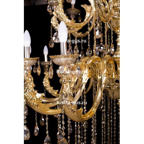 Люстра Венера золото № 30 в Сочи Гусь Хрустальный