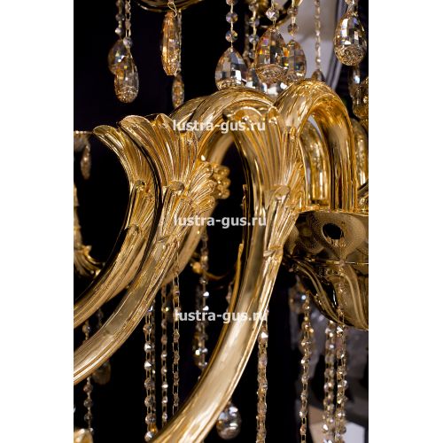 Люстра Венера золото № 30 в Сочи Гусь Хрустальный