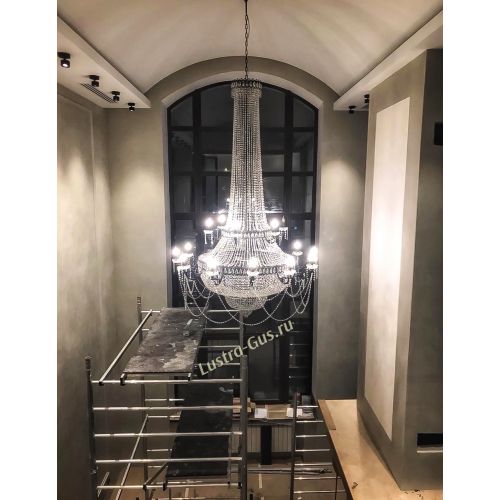 Люстра Свеча 2-х ярусная в Сочи Гусь Хрустальный