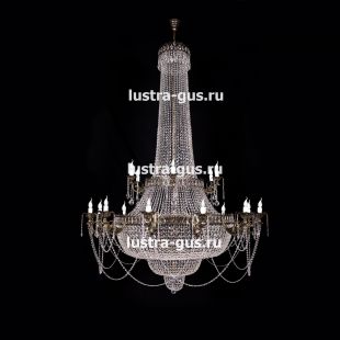 Люстра хрустальная Свеча 2-х ярусная