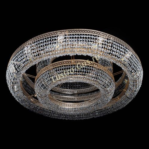 Люстра Венеция двойное кольцо №12 в Сочи Гусь Хрустальный