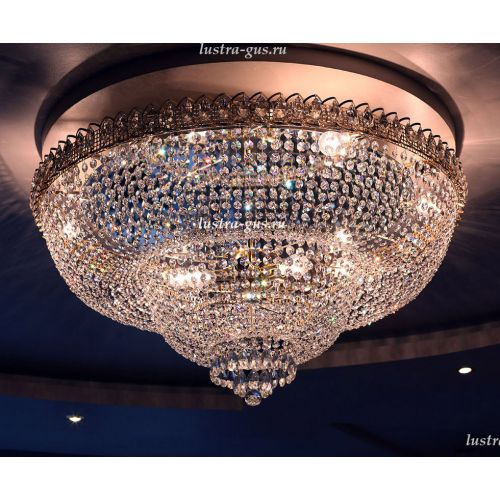 Люстра Водопад камень обтикон в Сочи Гусь Хрустальный