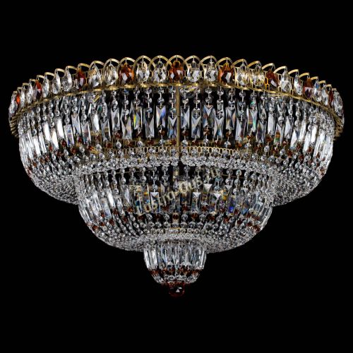 Люстра Водопад Обтикон №15 под бронзу чайная в Сочи Гусь Хрустальный