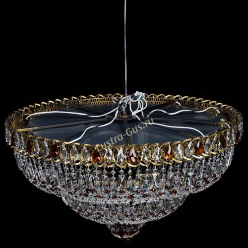 Люстра Водопад Обтикон №15 под бронзу чайная в Сочи Гусь Хрустальный