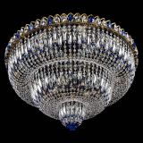 Люстра Водопад Обтикон №15 под бронзу синяя в Сочи