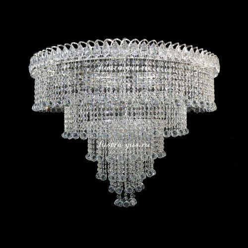 Люстра Водопад с нарядом Каскад в Сочи Гусь Хрустальный