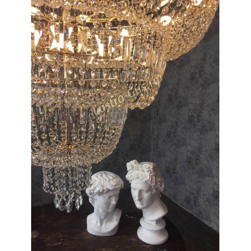 Люстра Водопад с подвесом 1000 мм в Сочи Гусь Хрустальный