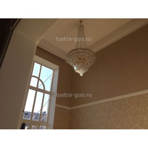 Люстра Водопад с подвесом 1000 мм в Сочи Гусь Хрустальный