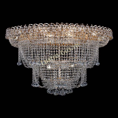 Люстра Водопад Софья большая в Сочи Гусь Хрустальный