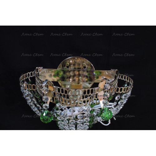 Бра Ромашка Тюльпан зеленая № 2 в Сочи Гусь Хрустальный