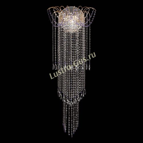 Бра Агата №1 длинная фиолетовая в Сочи Гусь Хрустальный