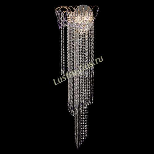 Бра Агата №1 длинная фиолетовая в Сочи Гусь Хрустальный