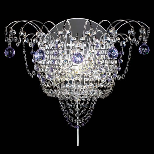 Бра Агата №3 фиолетовая в Сочи Гусь Хрустальный