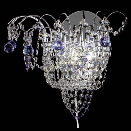 Бра Агата №3 фиолетовая в Сочи Гусь Хрустальный