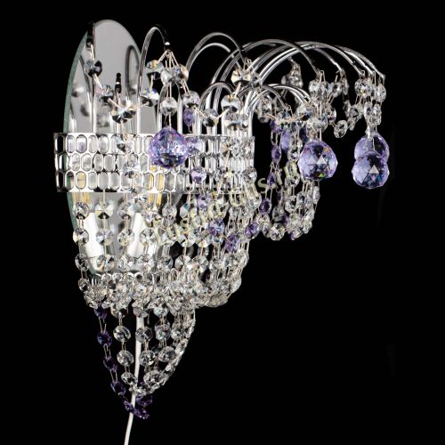 Бра Агата №3 фиолетовая в Сочи Гусь Хрустальный