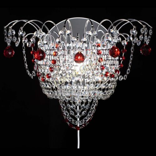 Бра Агата №3 красная в Сочи Гусь Хрустальный