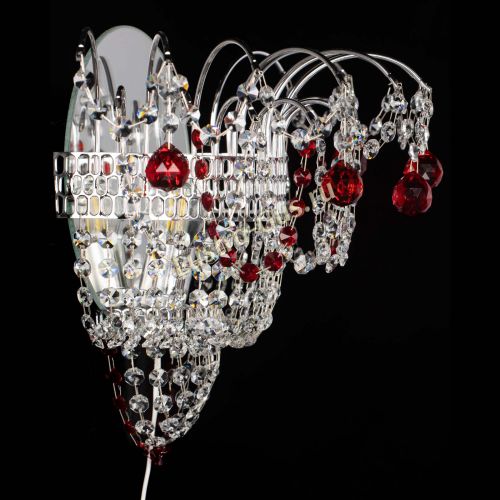 Бра Агата №3 красная в Сочи Гусь Хрустальный