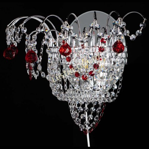 Бра Агата №3 красная в Сочи Гусь Хрустальный