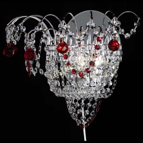 Бра Агата №3 красная в Сочи Гусь Хрустальный