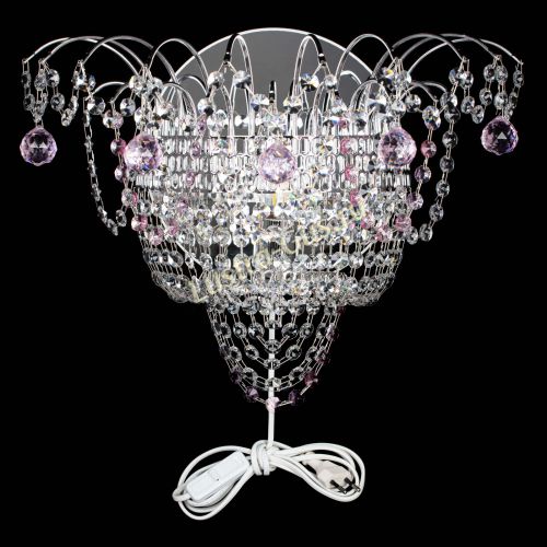 Бра Агата №3 розовая в Сочи Гусь Хрустальный