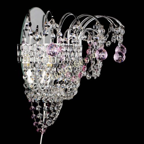 Бра Агата №3 розовая в Сочи Гусь Хрустальный