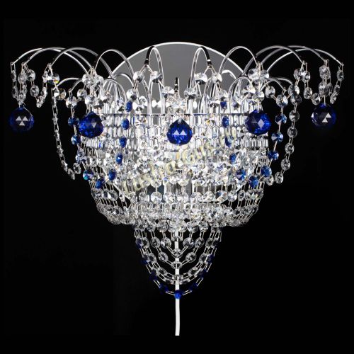 Бра Агата №3 синяя в Сочи Гусь Хрустальный