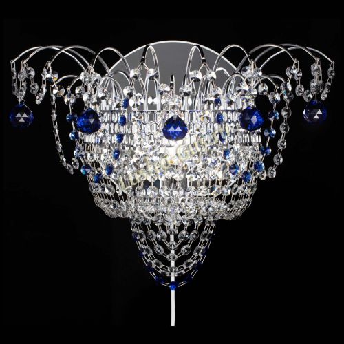 Бра Агата №3 синяя в Сочи Гусь Хрустальный