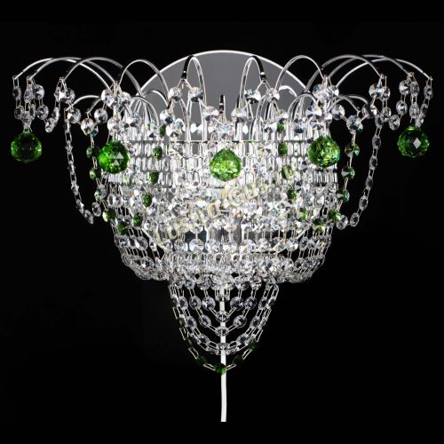 Бра Агата №3 зеленая в Сочи Гусь Хрустальный