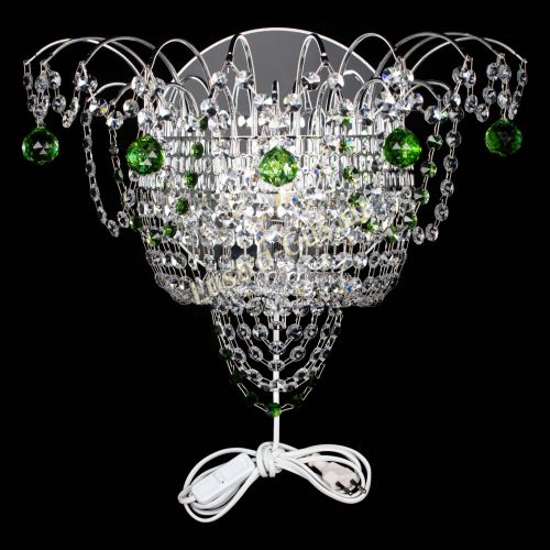 Бра Агата №3 зеленая в Сочи Гусь Хрустальный