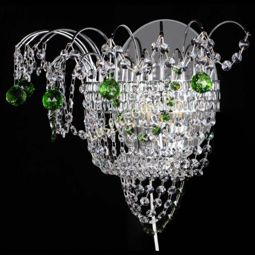 Бра Агата №3 зеленая в Сочи Гусь Хрустальный