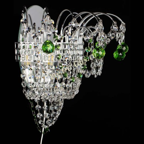 Бра Агата №3 зеленая в Сочи Гусь Хрустальный