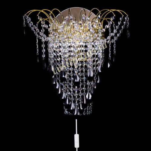 Бра Агата №4 под бронзу Черная в Сочи Гусь Хрустальный