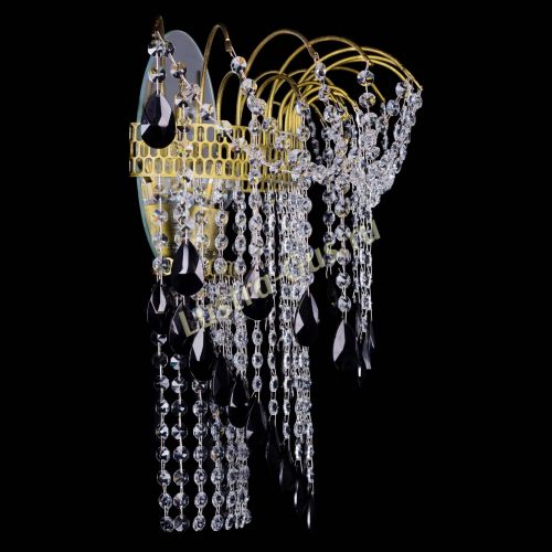 Бра Агата №4 под бронзу Черная в Сочи Гусь Хрустальный