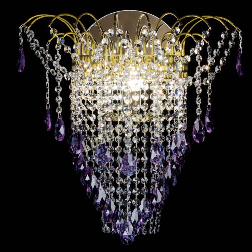 Бра Агата №4 под бронзу Фиолетовая в Сочи Гусь Хрустальный