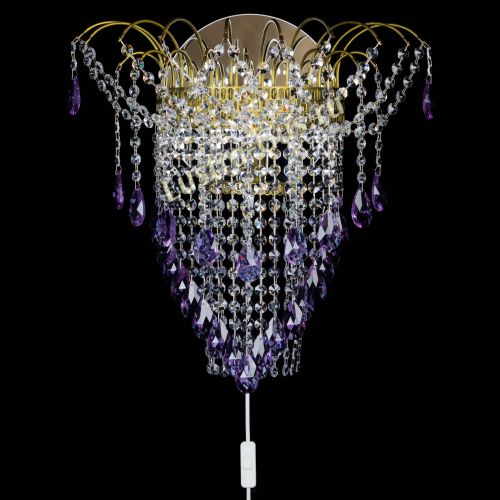 Бра Агата №4 под бронзу Фиолетовая в Сочи Гусь Хрустальный