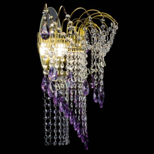Бра Агата №4 под бронзу Фиолетовая в Сочи Гусь Хрустальный