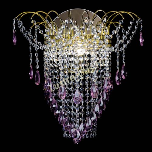 Бра Агата №4 под бронзу Розовая в Сочи Гусь Хрустальный