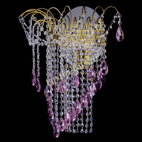 Бра Агата №4 под бронзу Розовая в Сочи Гусь Хрустальный