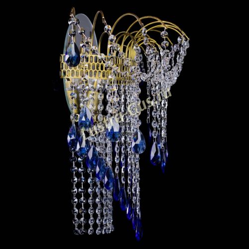 Бра Агата №4 под бронзу Синяя в Сочи Гусь Хрустальный