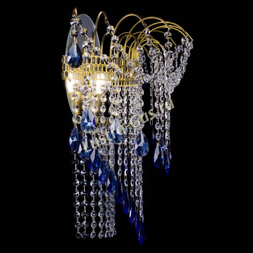 Бра Агата №4 под бронзу Синяя в Сочи Гусь Хрустальный