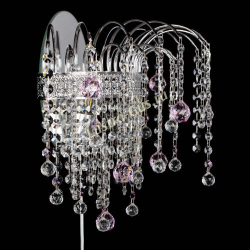 Бра Агата Венеция шар розовая в Сочи Гусь Хрустальный