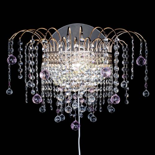 Бра Агата Венеция шар розовая в Сочи Гусь Хрустальный