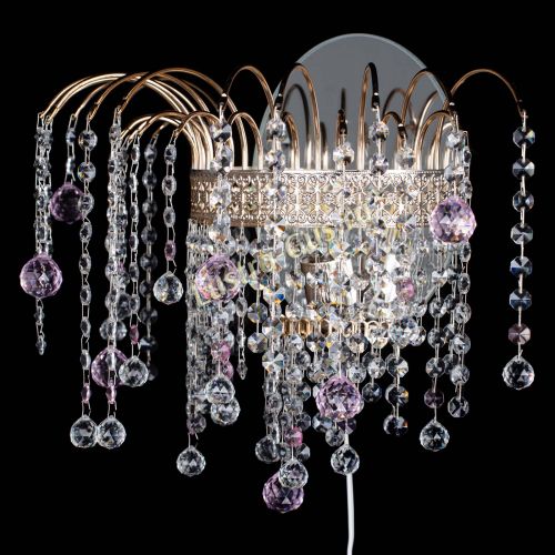 Бра Агата Венеция шар розовая в Сочи Гусь Хрустальный