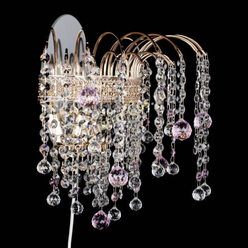 Бра Агата Венеция шар розовая в Сочи Гусь Хрустальный