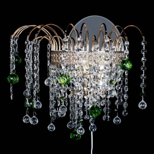 Бра Агата Венеция шар зеленая в Сочи Гусь Хрустальный