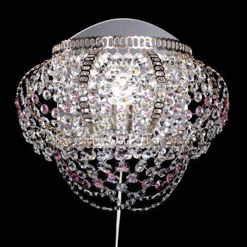 Бра Альфа №1 розовая в Сочи Гусь Хрустальный