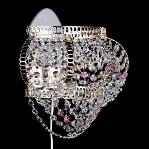 Бра Альфа №1 розовая в Сочи Гусь Хрустальный