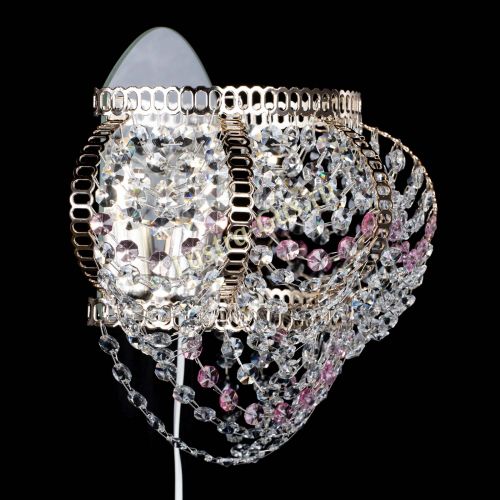 Бра Альфа №1 розовая в Сочи Гусь Хрустальный